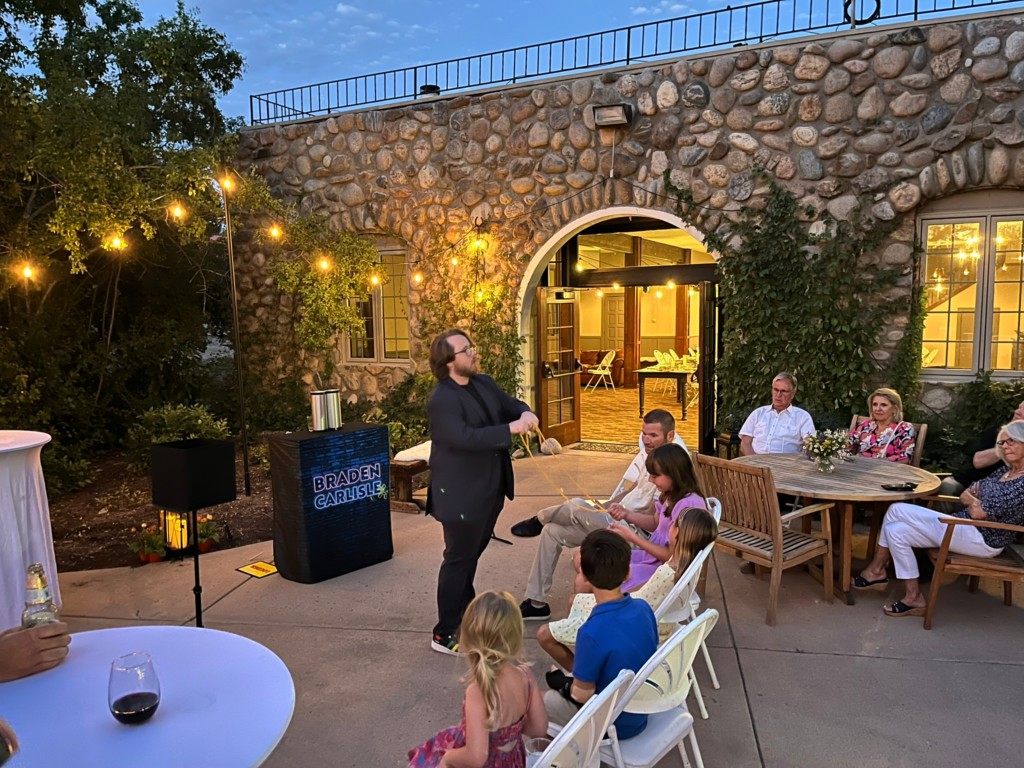 Hire the Best Birthday Magician in Colorado, Magician Braden Carlisle 