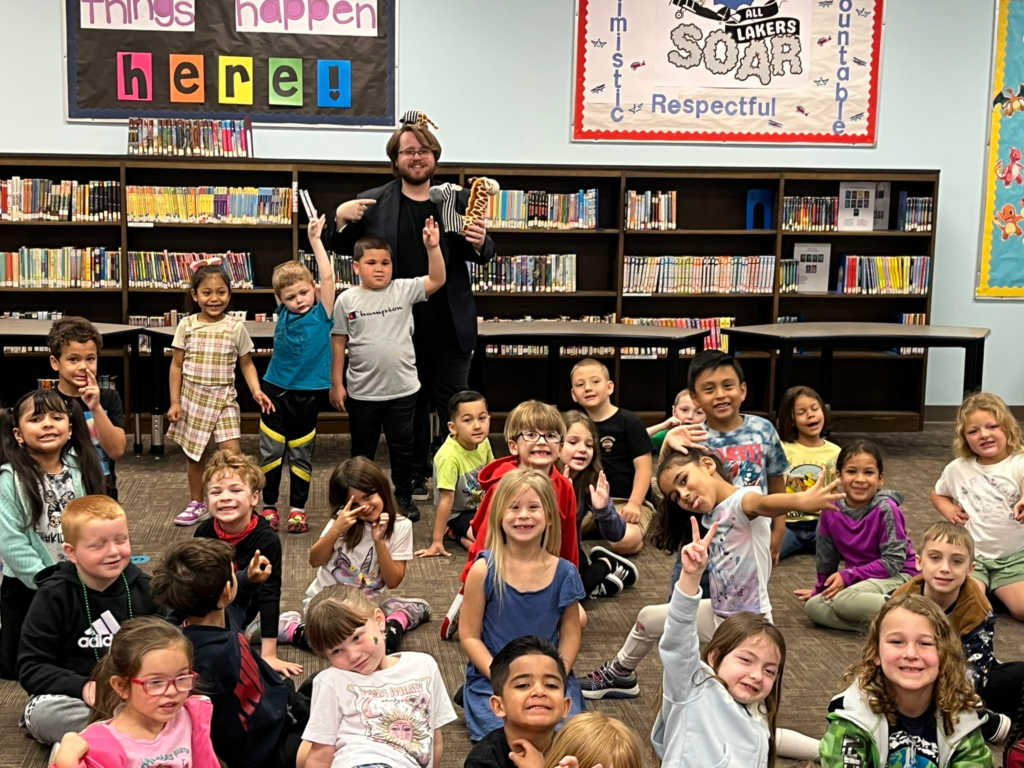 Magician Braden Carlisle Magic Show School Assembly in Denver Magic Show
